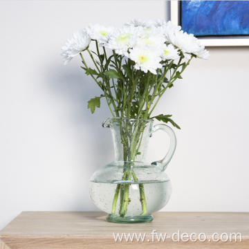 Transparent Flower and Filler Bubble Glass for Home